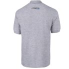 Birkózás galléros póló 01 - cirmos fehér