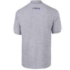 Birkózás galléros póló 01 - cirmos fehér