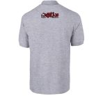 Birkózás galléros póló 02 - cirmos fehér