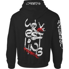 Birkózás1 kapucnis pulóver - fekete