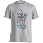 Birkózás3 pamut póló - világos szürke2