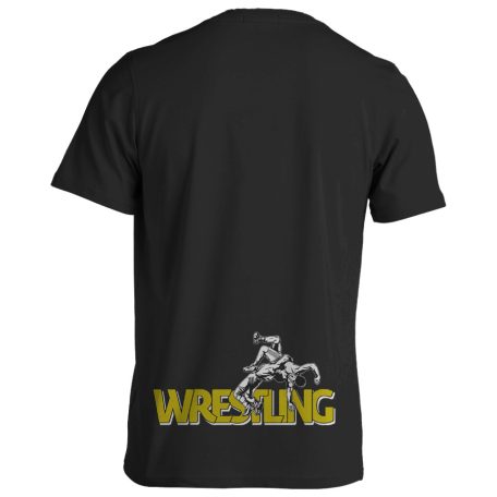 Birkózás11 pamut póló - fekete