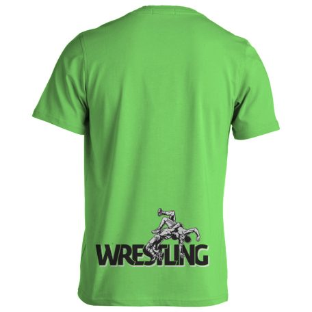 Birkózás11 pamut póló - lime